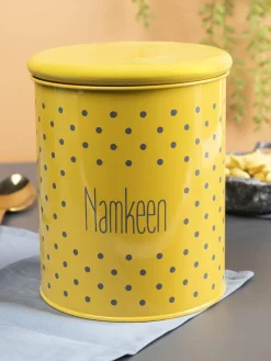 Namkeen Jar With Lid - (Yellow, 1700mL)