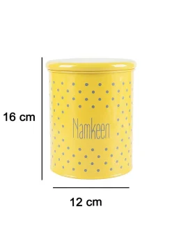 Namkeen Jar With Lid - (Yellow, 1700mL)
