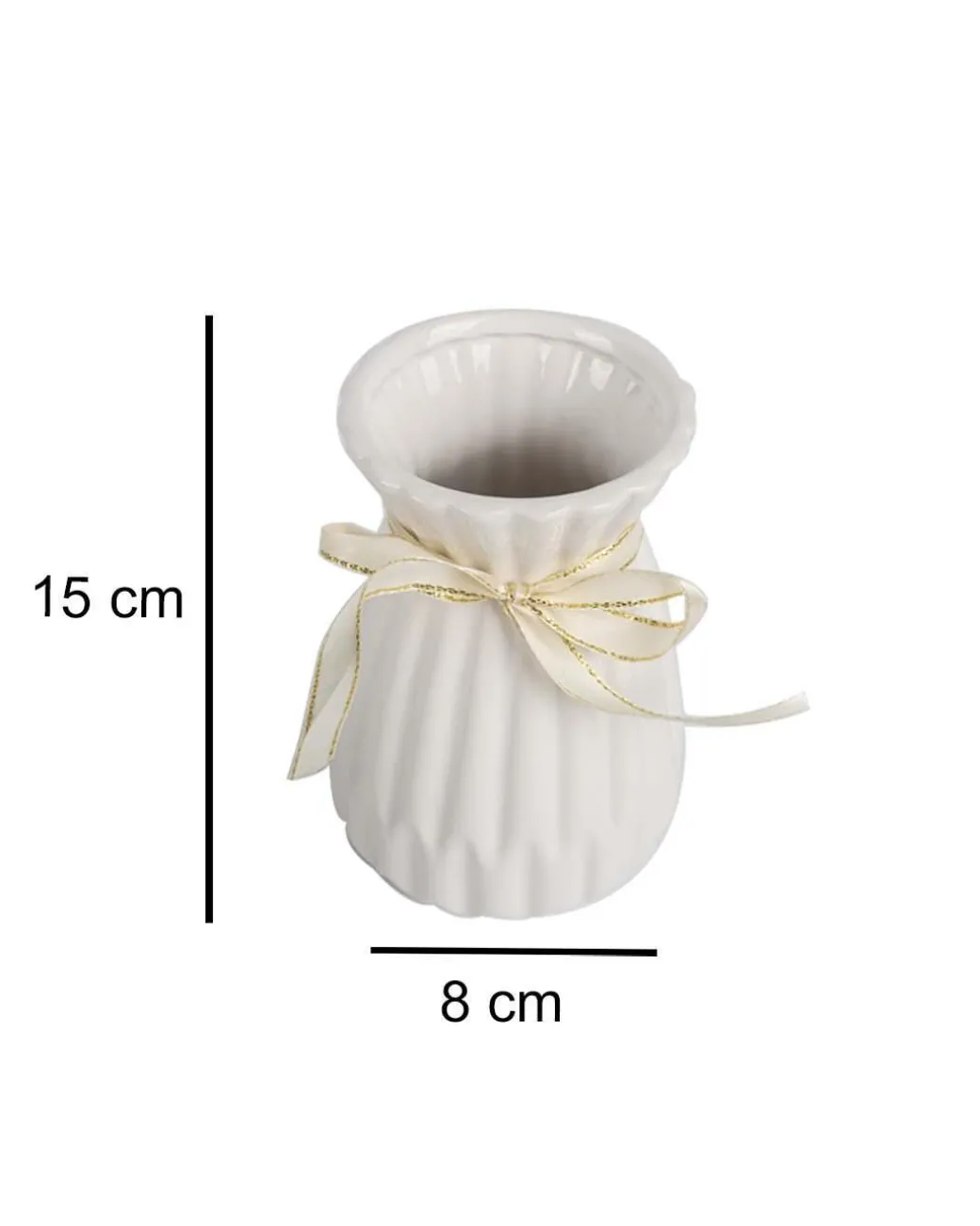 Nordic Vase, White, Ceramic