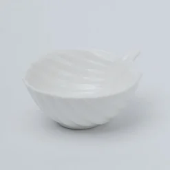Off White Ceramic Dish - Pack Of 3, Plain