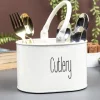 Off White Cutlery Holder