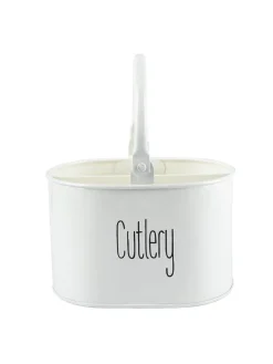 Off White Cutlery Holder