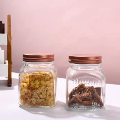 Pack Of 2 Glass Jar Set, 900mL Each