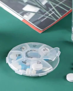 Pill Box, Transparent, Plastic