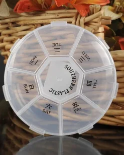 Pill Box, Transparent, Plastic