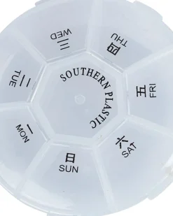Pill Box, Transparent, Plastic