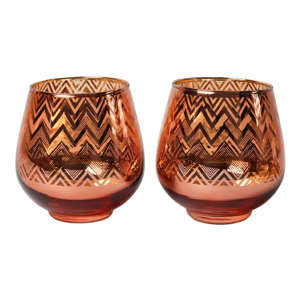 Pink + Golden T-Lite Holders