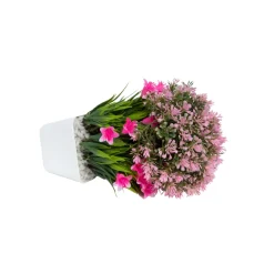 Pink Artificial Flower Pot For Home Decor