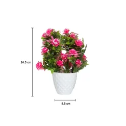Pink Artificial Flower Vase Home Decor