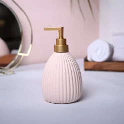 Pink Charm Soap Dispenser - Cylindrical Shape