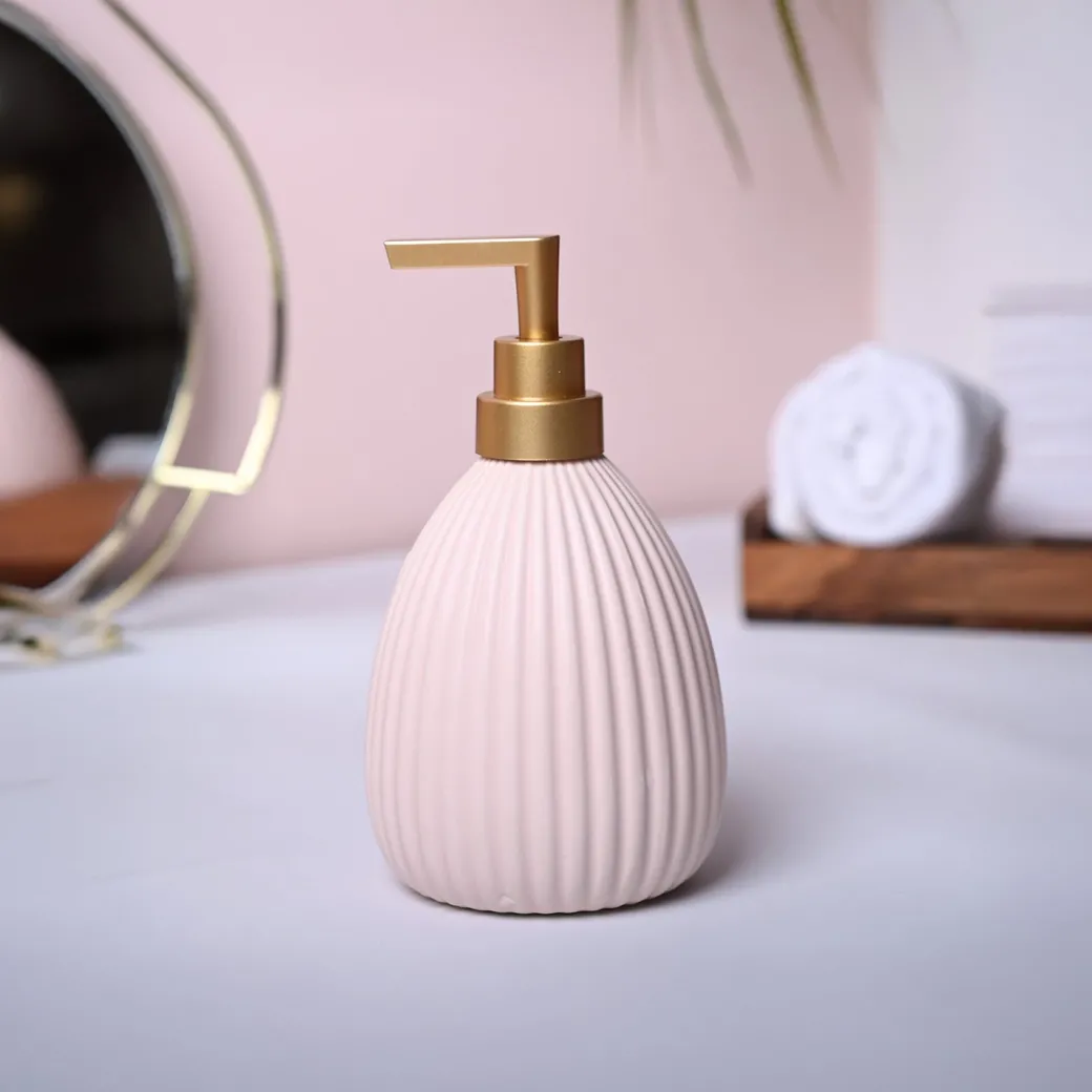 Pink Charm Soap Dispenser - Cylindrical Shape