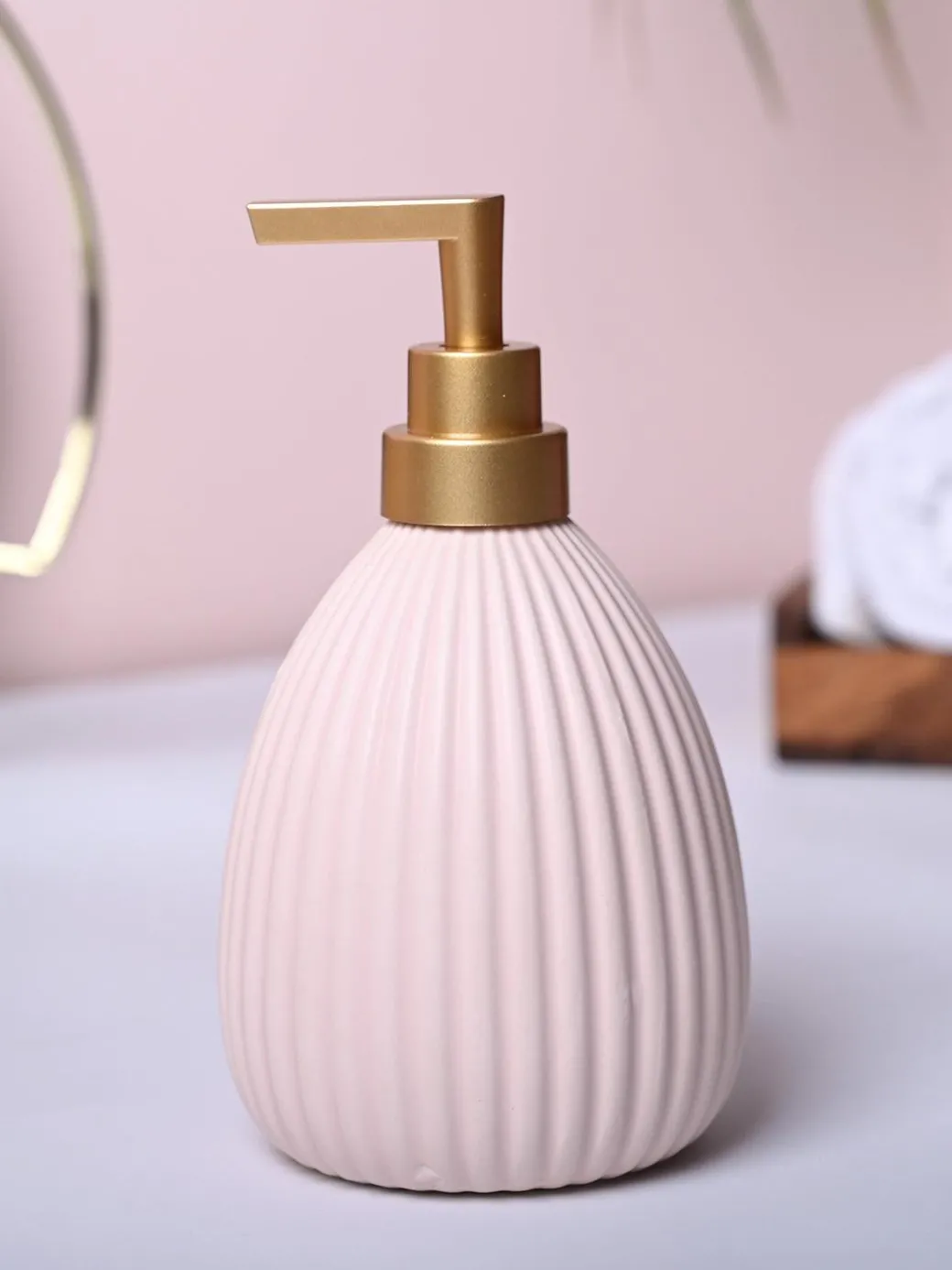 Pink Charm Soap Dispenser - Cylindrical Shape