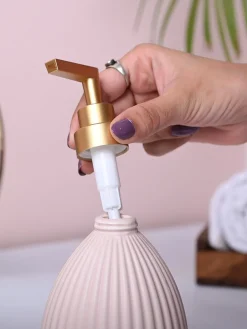 Pink Charm Soap Dispenser - Cylindrical Shape