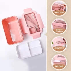 Pink Lunch Box Set (1200ml + 40ml)