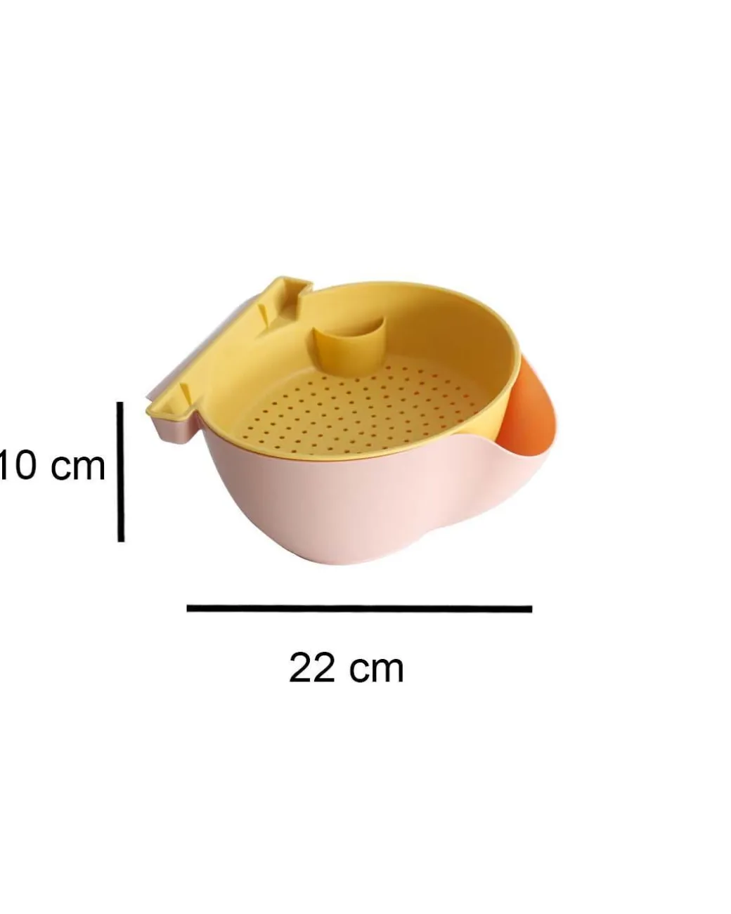 Plastic, Colander, Perforated, Matt : Finish, Multicolor
