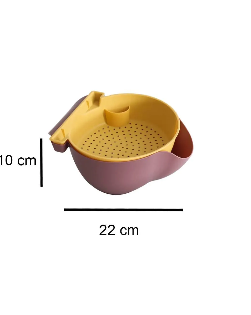 Plastic, Colander, Perforated, Matt : Finish, Multicolor