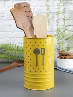 Polka Dot Ladle Holders - Yellow
