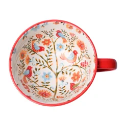 Red Floral 480ml Cup