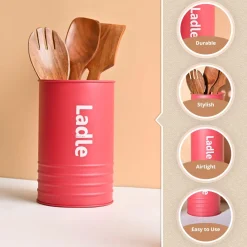 Red Ladle Holder - Metal