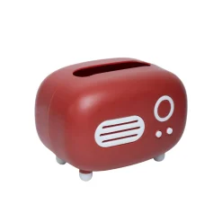 Red Vintage Napkin Box Holder - Radio Design