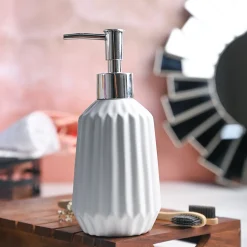 Ribbed Pattern Soap Dispenser