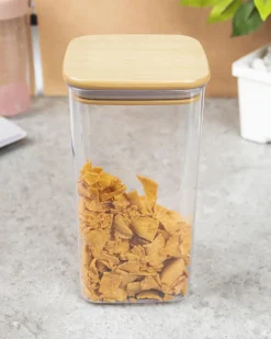 Sealed Container, Brown, Plastic Lid, 1.3 Litre