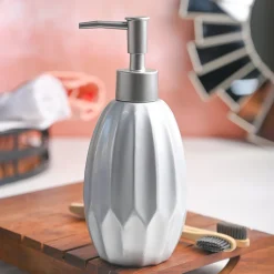 Silver Soap Dispenser