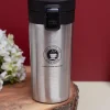 Silver Travel Mug With Lid - 350mL