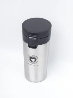 Silver Travel Mug With Lid - 350mL