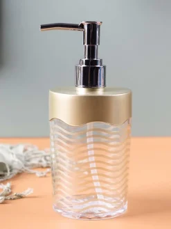 Soap Dispenser, Metallic Green, Plastic, 350 mL
