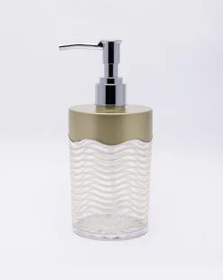 Soap Dispenser, Metallic Green, Plastic, 350 mL