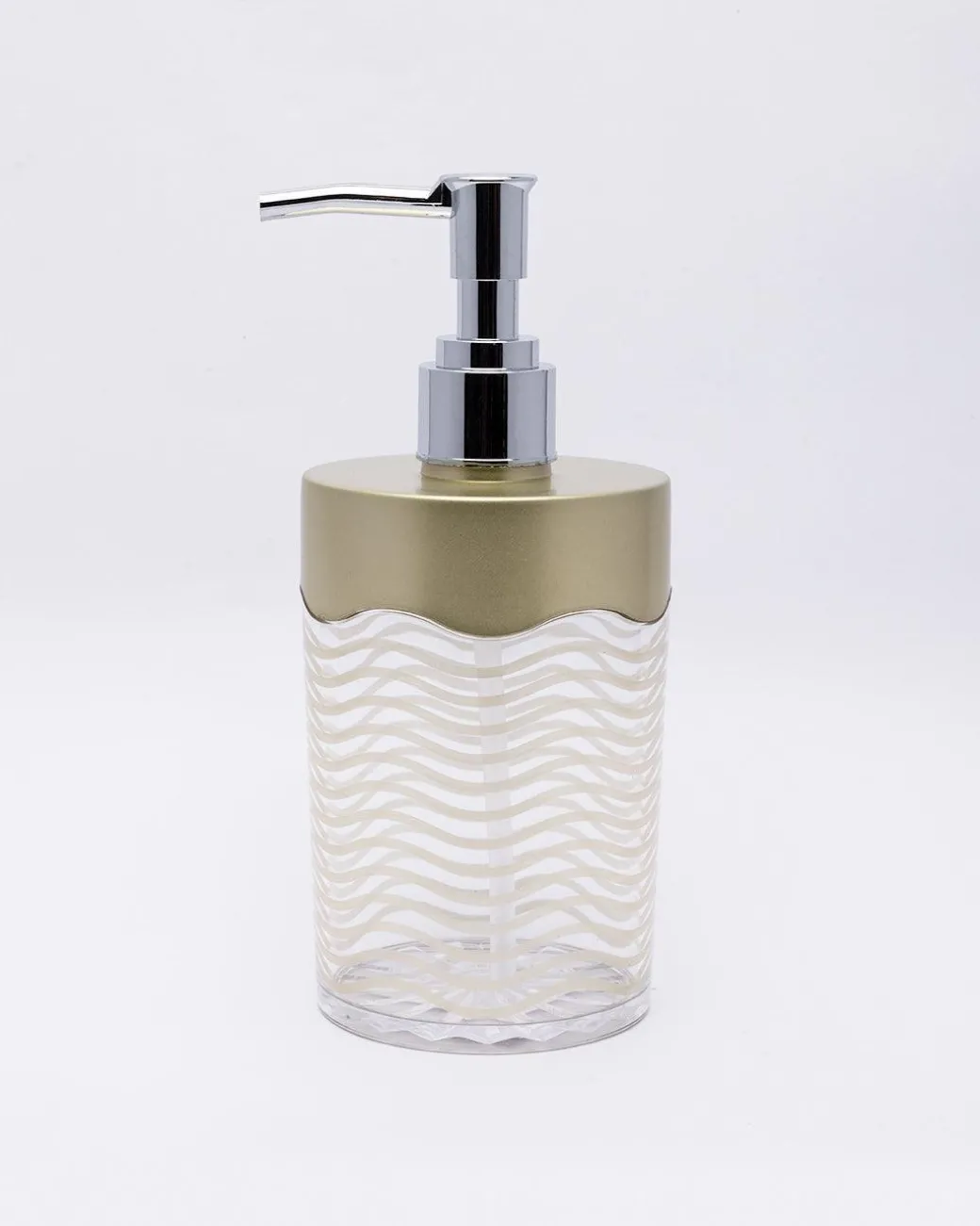 Soap Dispenser, Metallic Green, Plastic, 350 mL