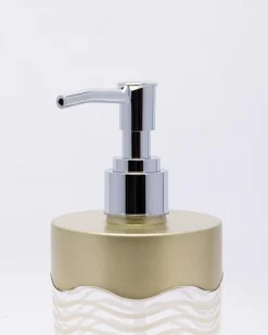 Soap Dispenser, Metallic Green, Plastic, 350 mL