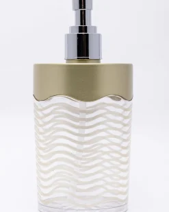Soap Dispenser, Metallic Green, Plastic, 350 mL