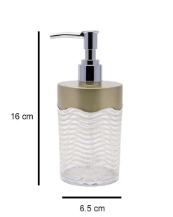 Soap Dispenser, Metallic Green, Plastic, 350 mL
