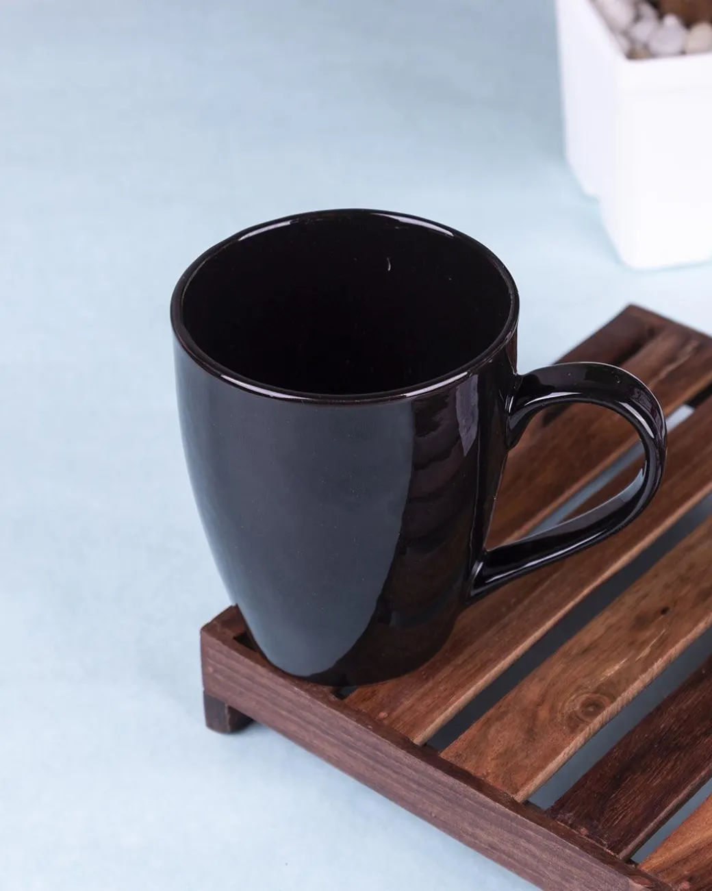 Solid Blue Ceramic Mug (Matte Finish, 330 mL)