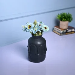 Sophisticated Black Ceramic Vase