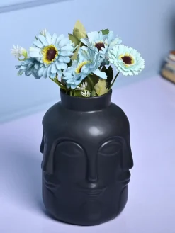 Sophisticated Black Ceramic Vase