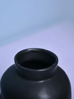 Sophisticated Black Ceramic Vase