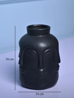 Sophisticated Black Ceramic Vase