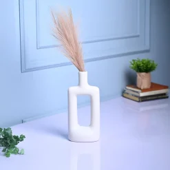 Sophisticated White Ceramic Vase