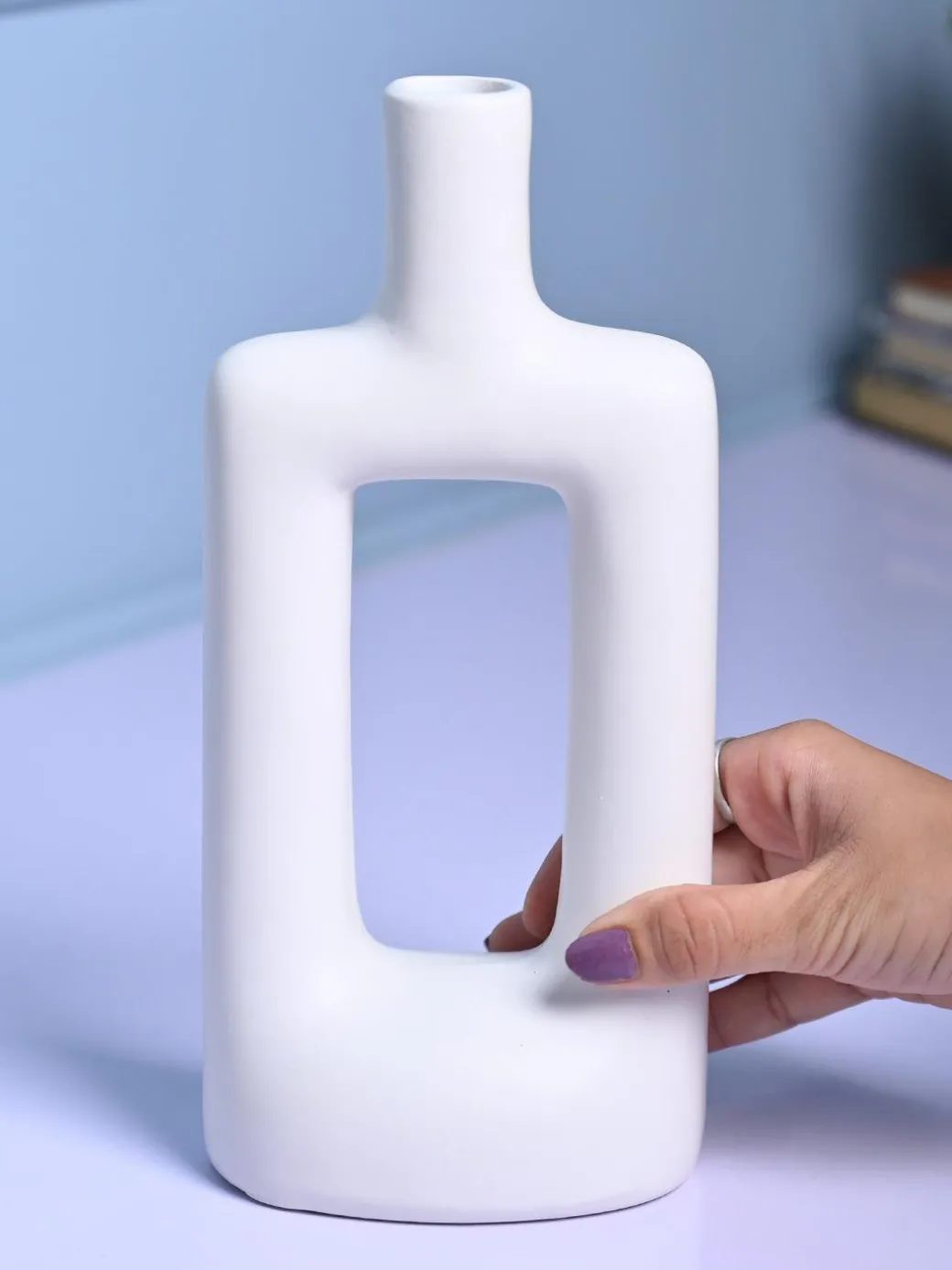 Sophisticated White Ceramic Vase