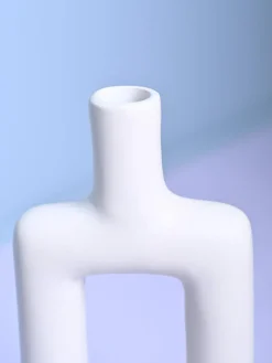 Sophisticated White Ceramic Vase