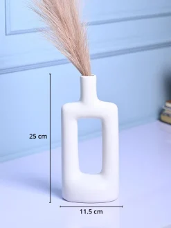 Sophisticated White Ceramic Vase
