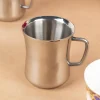 Stainless Steel Solid Tea & Coffee Mugs ( Set Of 2, 300 mL, Silver Colour )