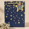 Starry Gift Bag, Large, Navy Blue, Paper, Set of 3