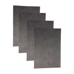 Stone Grey Tringle Pattern - Placemat Mat Set Of 4