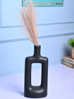 Stylish Black Ceramic Vase