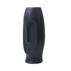 Stylish Black Face Shape Vase