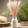 Stylish Flower Holder 'GOURD' Vase - Off White, Stone Finish